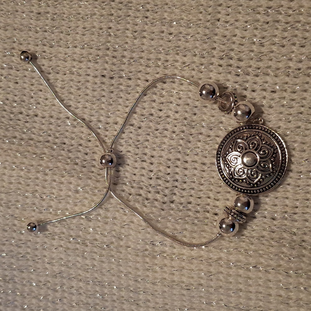 Bohemian Silver Tone Bracelet BOHO Style Fashion Jewelry